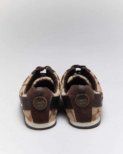 Vintage Y2k 00s Coach Monogram Trainers - UK4