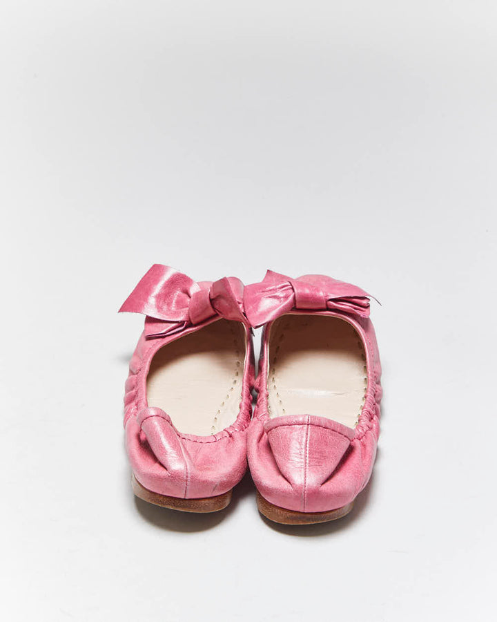 Vintage Miu Miu Bow Ballet Flats - UK3.5