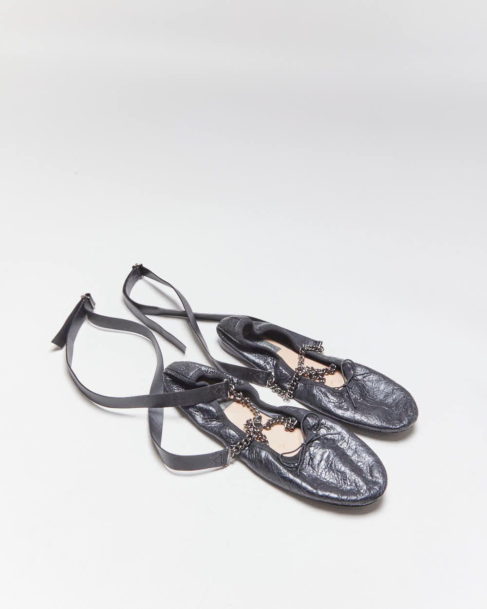 Valentino Garavanii Ankle Chain Ballet Flats - UK3.5