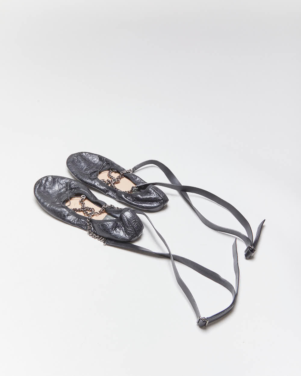 Valentino Garavanii Ankle Chain Ballet Flats - UK3.5