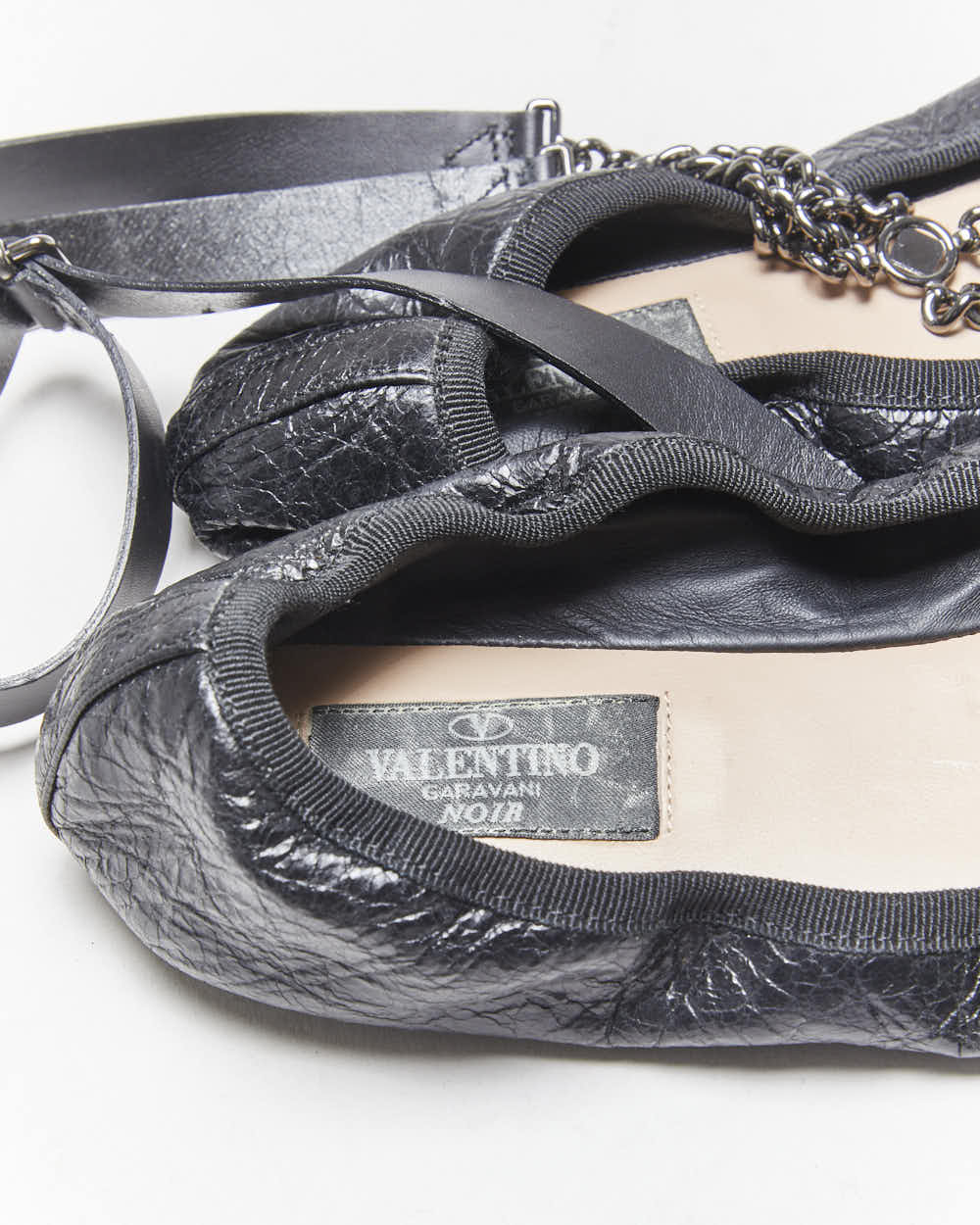 Valentino Garavanii Ankle Chain Ballet Flats - UK3.5