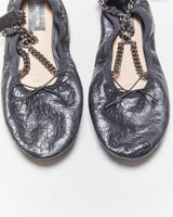 Valentino Garavanii Ankle Chain Ballet Flats - UK3.5