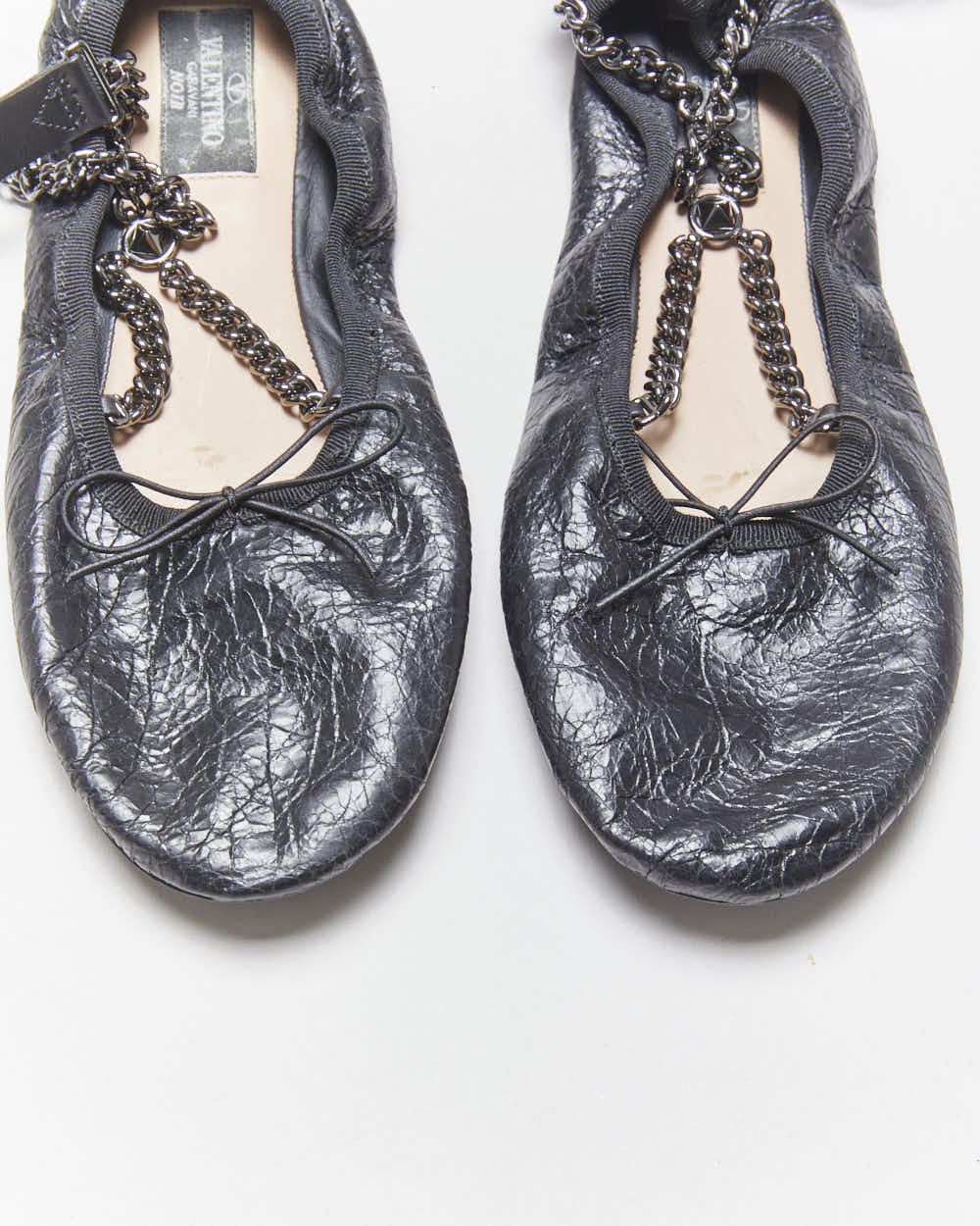 Valentino Garavanii Ankle Chain Ballet Flats - UK3.5