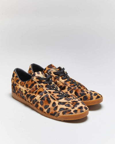 Vintage Gola Leopard Print Calf Hide Trainers - UK6