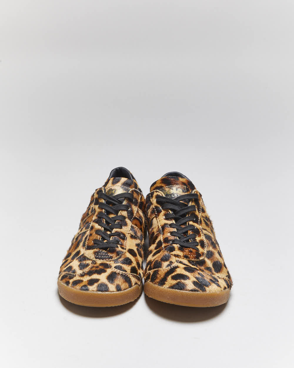 Vintage Gola Leopard Print Calf Hide Trainers - UK6