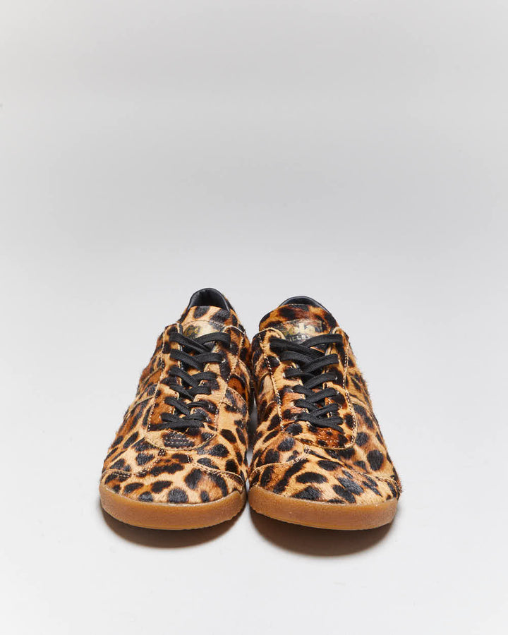 Vintage Gola Leopard Print Calf Hide Trainers - UK6