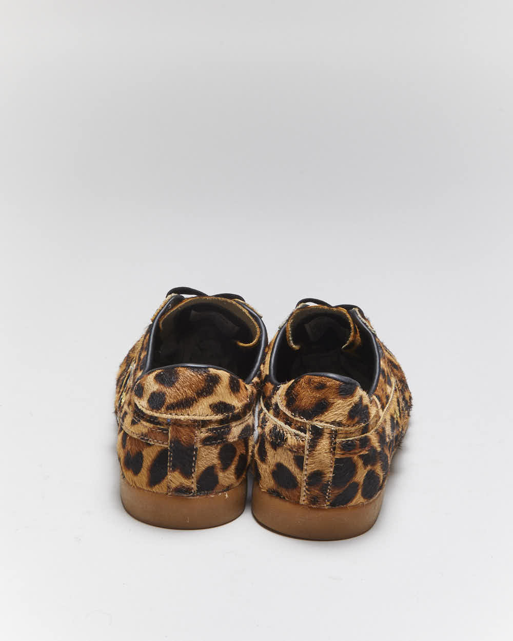 Vintage Gola Leopard Print Calf Hide Trainers - UK6