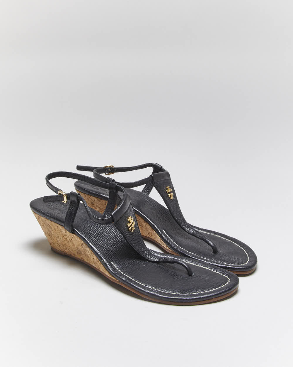 Vintage 00s Tory Burch Wedge Sandals - UK7