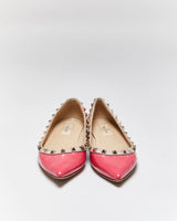 Vintage 00s Valentino Rockstud Ballet Flats - UK3.5