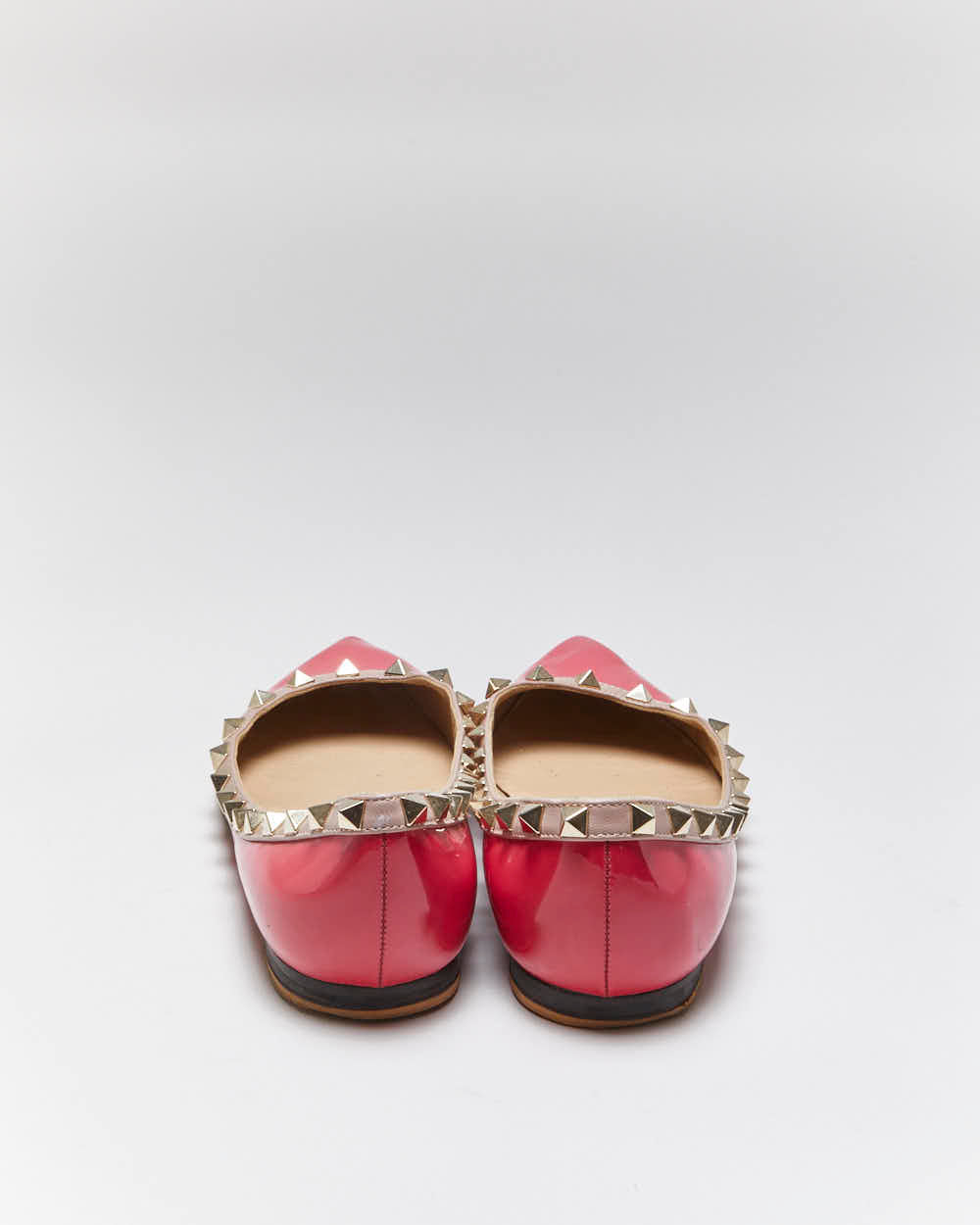 Vintage 00s Valentino Rockstud Ballet Flats - UK3.5