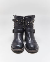 Vintage 00s Valentino Garavani Rockstud Biker Boots - UK8