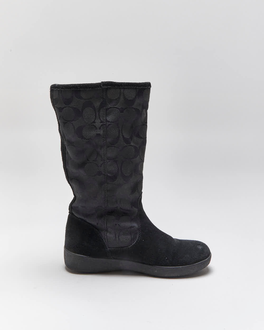 Vintage Y2k 00s Coach Monogram Boots - UK4