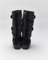 Vintage Y2k 00s Coach Monogram Boots - UK4