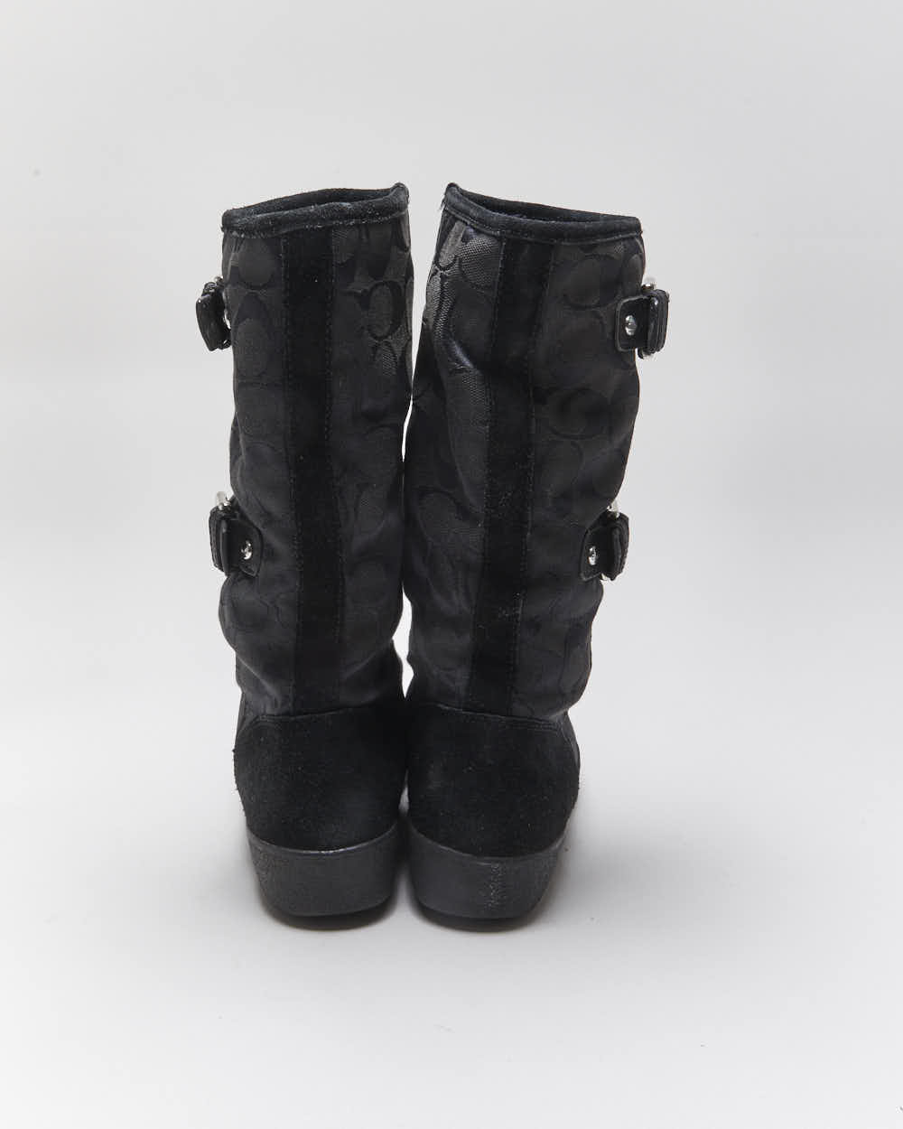 Vintage Y2k 00s Coach Monogram Boots - UK4