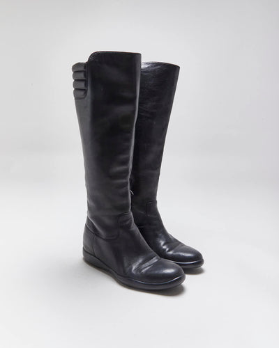 Vintage 90s Prada Biker Boots - Uk3