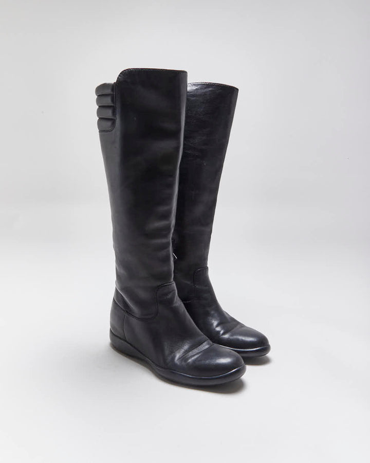 Vintage 90s Prada Biker Boots - Uk3