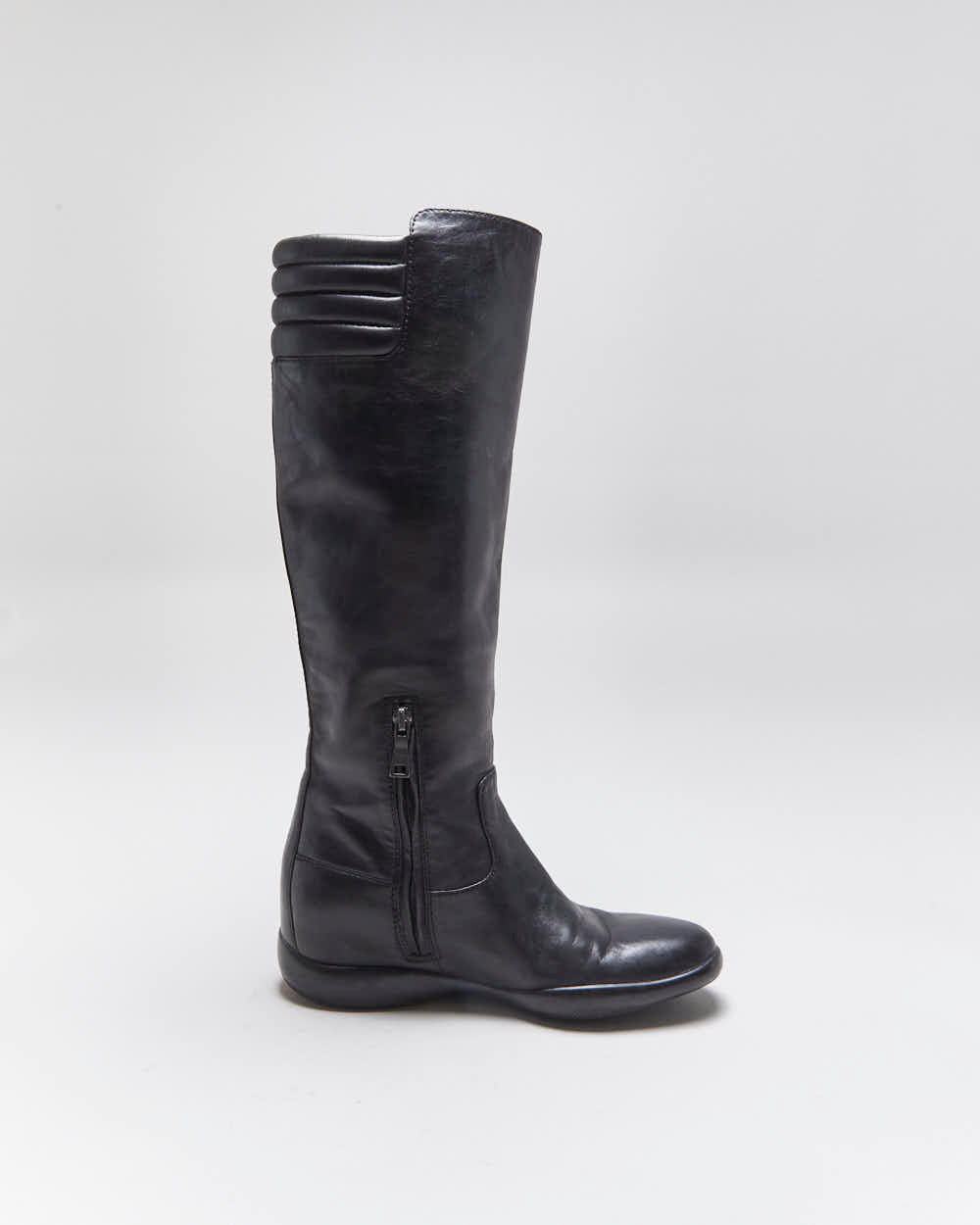 Vintage 90s Prada Biker Boots - Uk3
