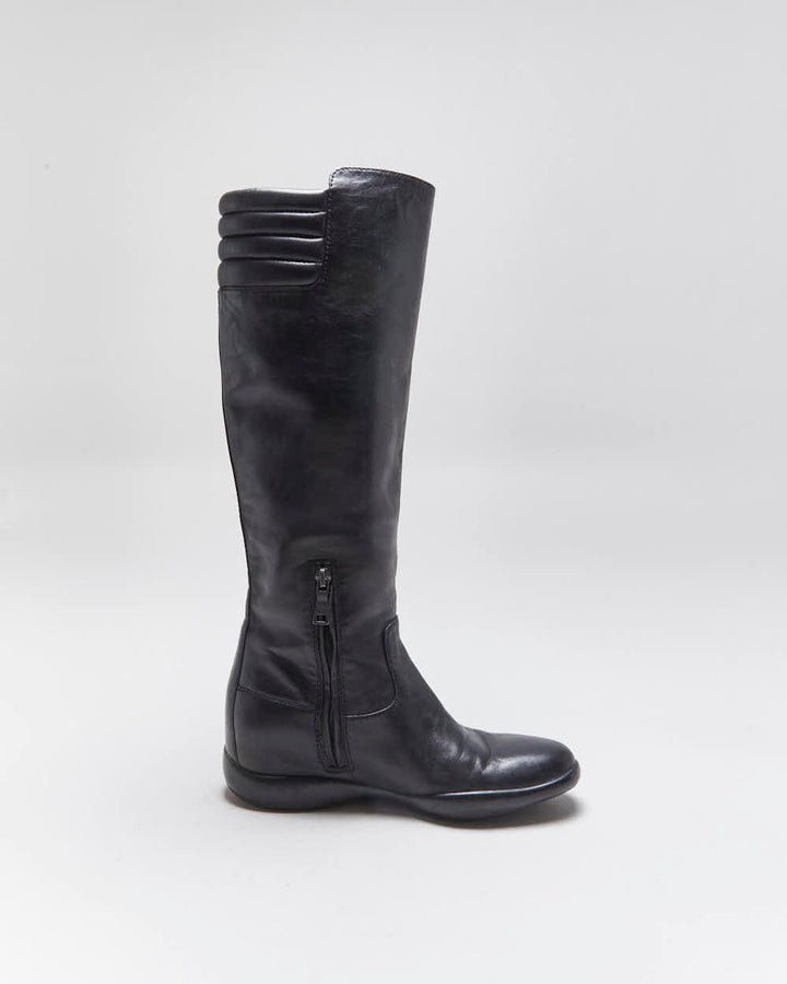 Vintage 90s Prada Biker Boots - Uk3