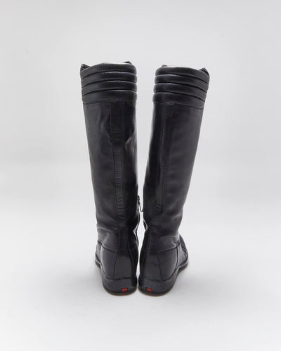 Vintage 90s Prada Biker Boots - Uk3