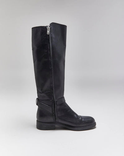 Coach Leather Riding Style Boots - UK3