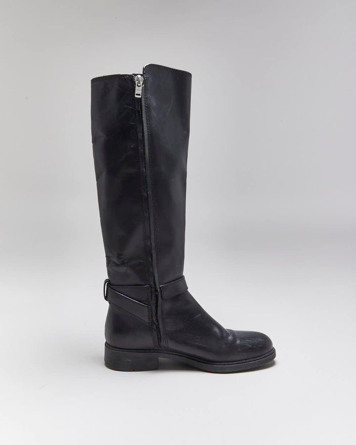 Coach Leather Riding Style Boots - UK3