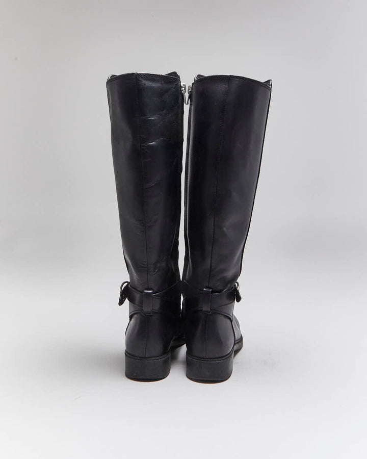 Coach Leather Riding Style Boots - UK3