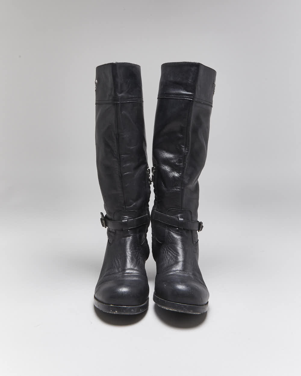 Vintage Prada Leather Riding Boots - UK6