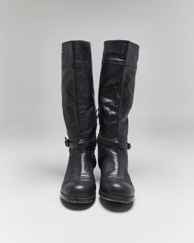 Vintage Prada Leather Riding Boots - UK6