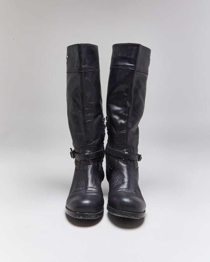 Vintage Prada Leather Riding Boots - UK6