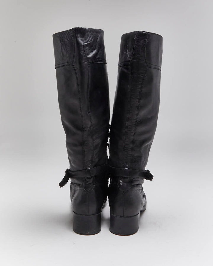 Vintage Prada Leather Riding Boots - UK6