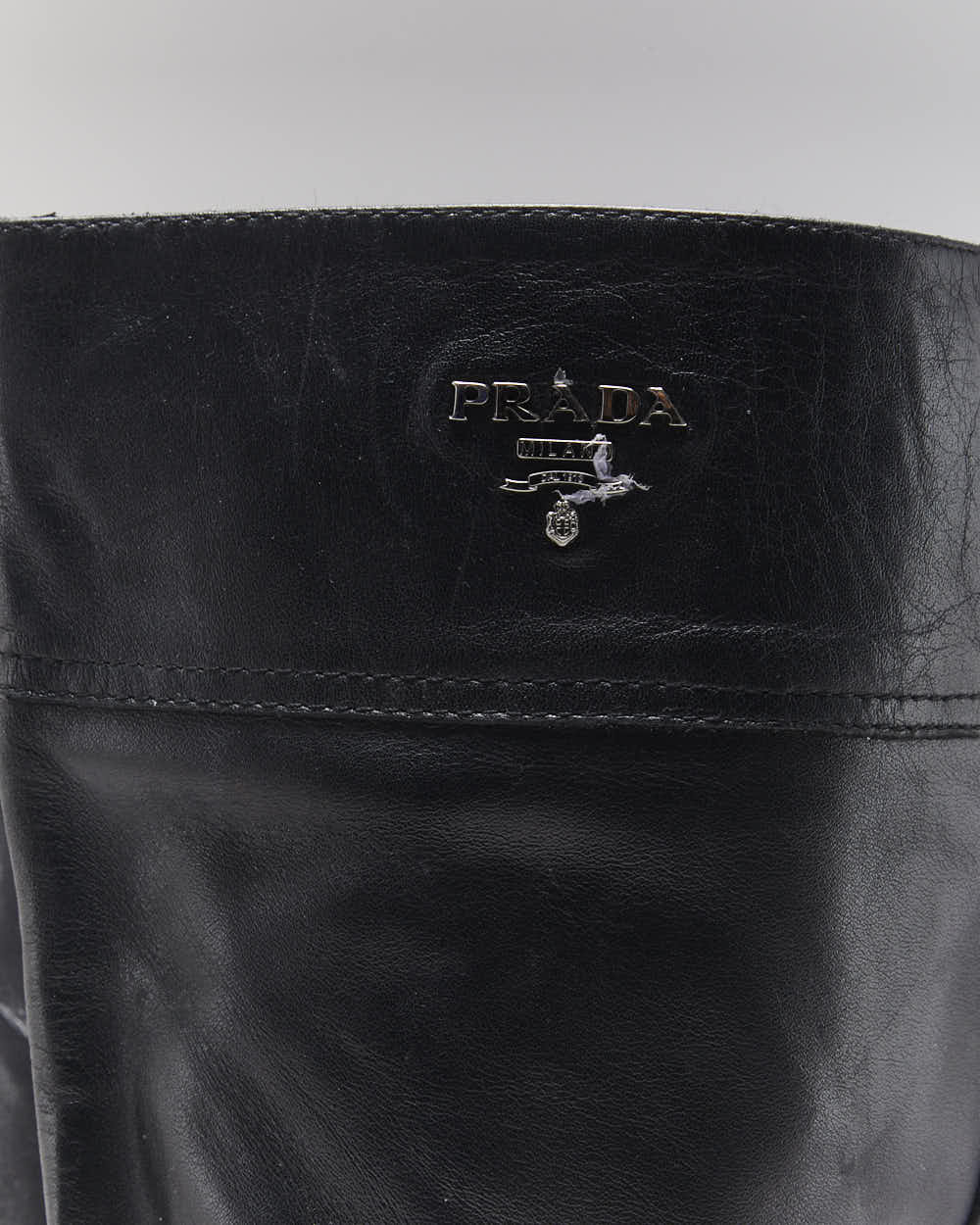 Vintage Prada Leather Riding Boots - UK6