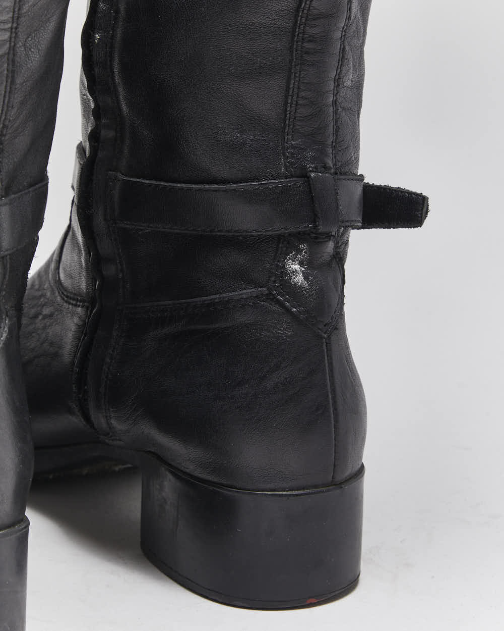Vintage Prada Leather Riding Boots - UK6