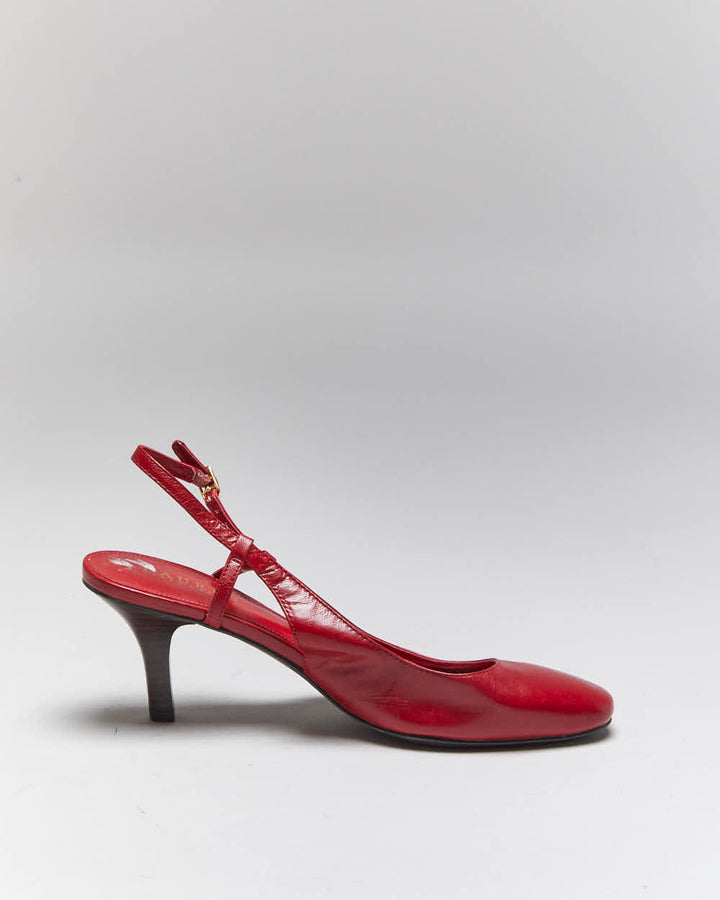 Vintage Ralph Lauren Sling Back Kitten Heels - UK5