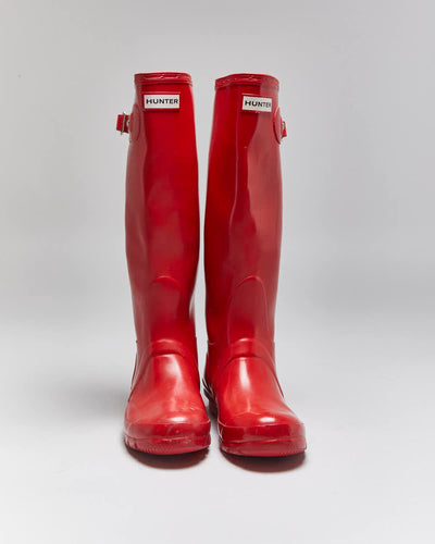 Hunter Red Wellington Boots - UK4