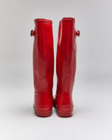 Hunter Red Wellington Boots - UK4