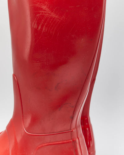 Hunter Red Wellington Boots - UK4