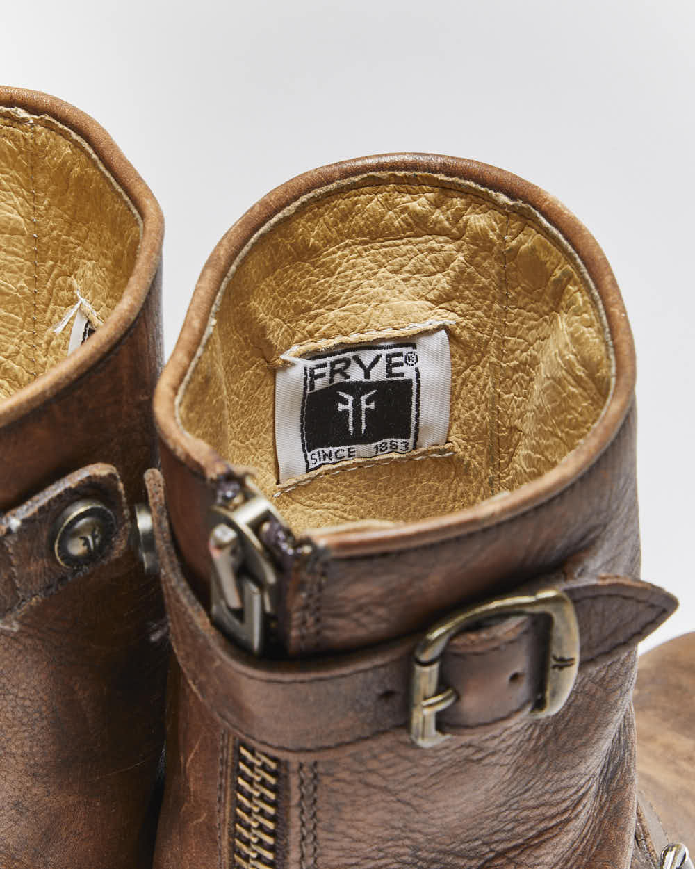 Vintage Frye Biker Boots - UK6