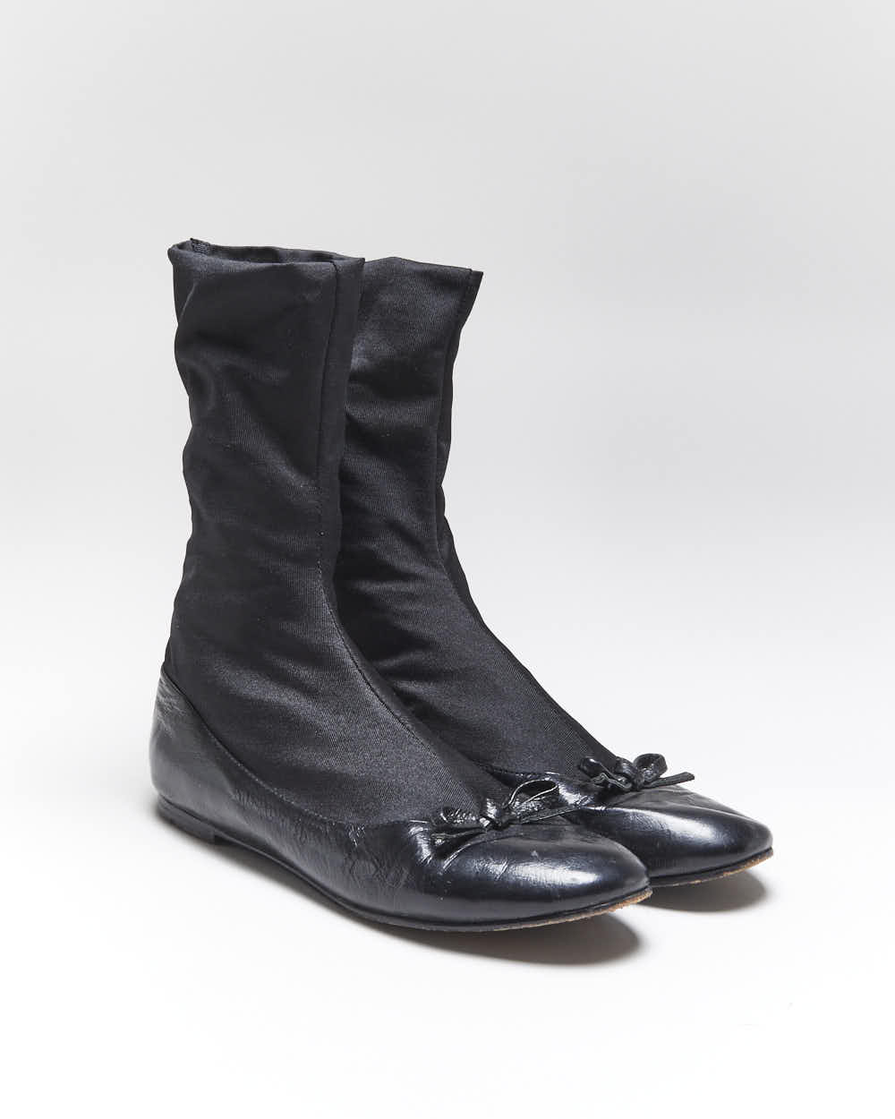 Vintage Y2K 00s Marc Jacobs Patent Leather Slip On Sock Flats - UK4