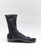 Vintage Y2K 00s Marc Jacobs Patent Leather Slip On Sock Flats - UK4