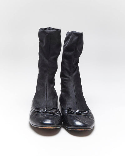 Vintage Y2K 00s Marc Jacobs Patent Leather Slip On Sock Flats - UK4