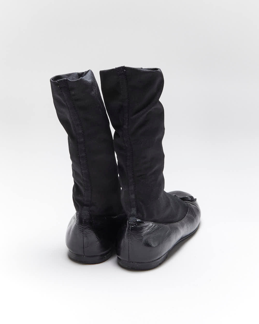 Vintage Y2K 00s Marc Jacobs Patent Leather Slip On Sock Flats - UK4