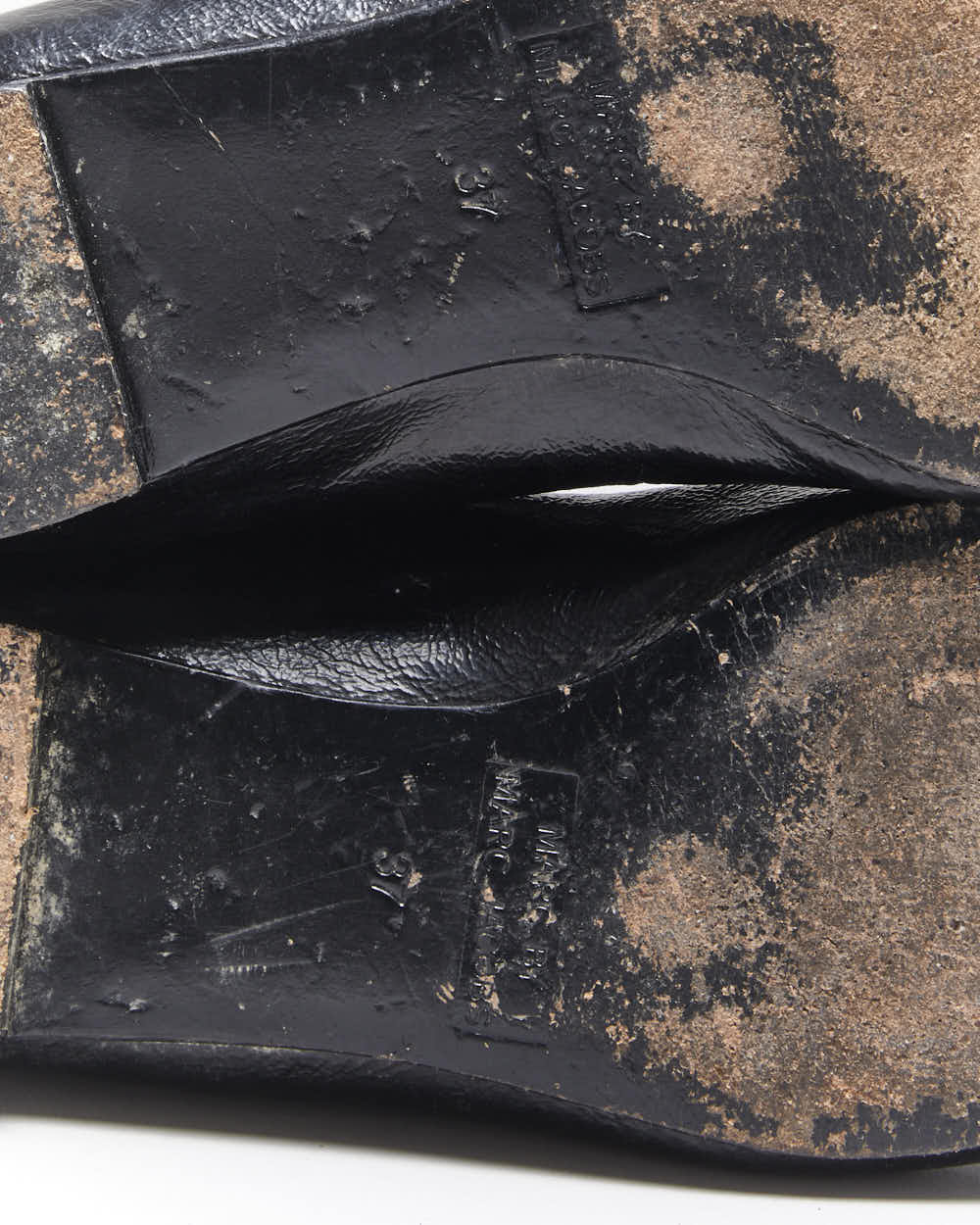 Vintage Y2K 00s Marc Jacobs Patent Leather Slip On Sock Flats - UK4