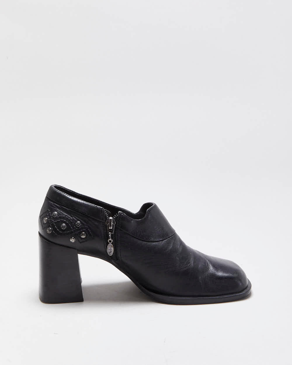 Vintage Harley Davidson Square Toe Heels - UK6.5