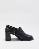 Vintage Harley Davidson Square Toe Heels - UK6.5
