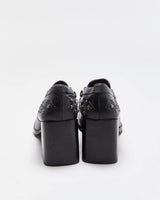 Vintage Harley Davidson Square Toe Heels - UK6.5