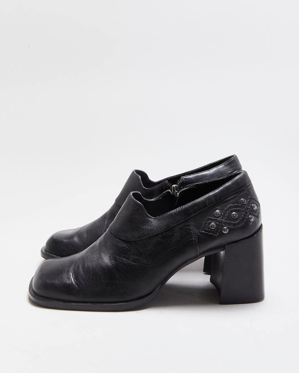 Vintage Harley Davidson Square Toe Heels - UK6.5