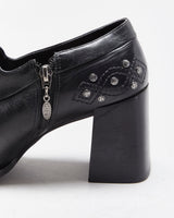 Vintage Harley Davidson Square Toe Heels - UK6.5