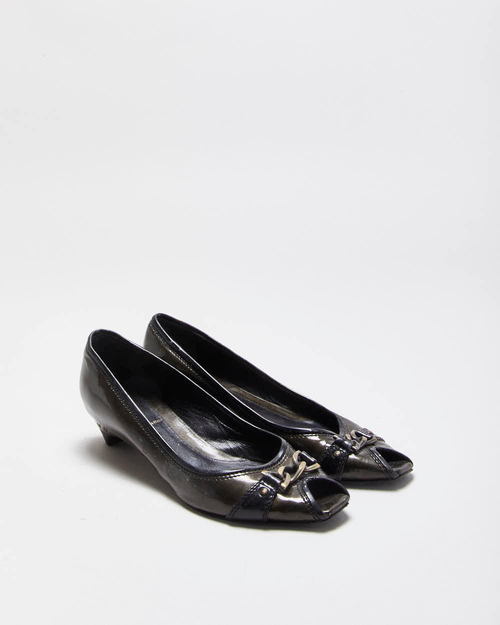 Vintage Fendi Patent Kitten Heels - UK4.5