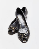 Vintage Fendi Patent Kitten Heels - UK4.5