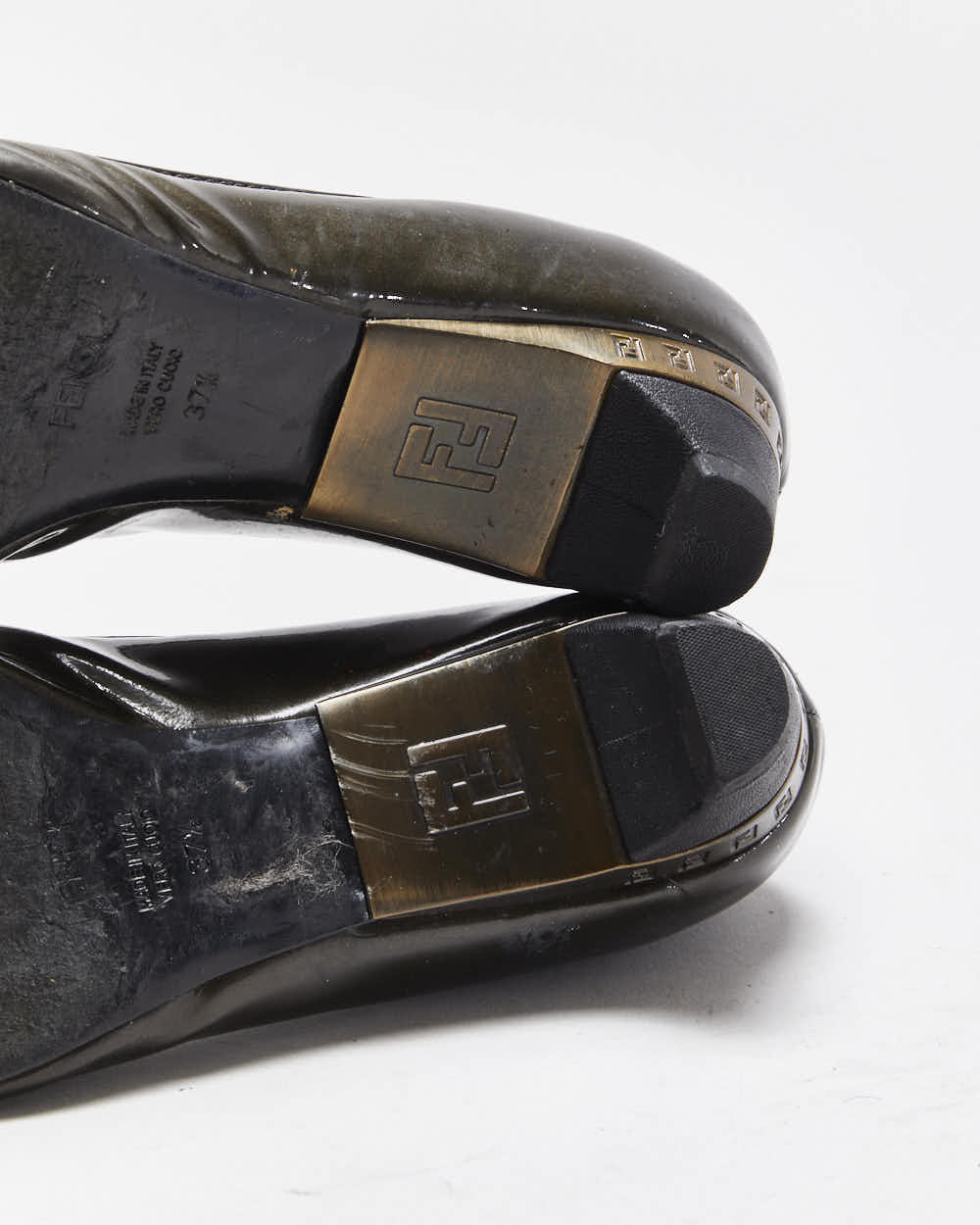Vintage Fendi Patent Kitten Heels - UK4.5